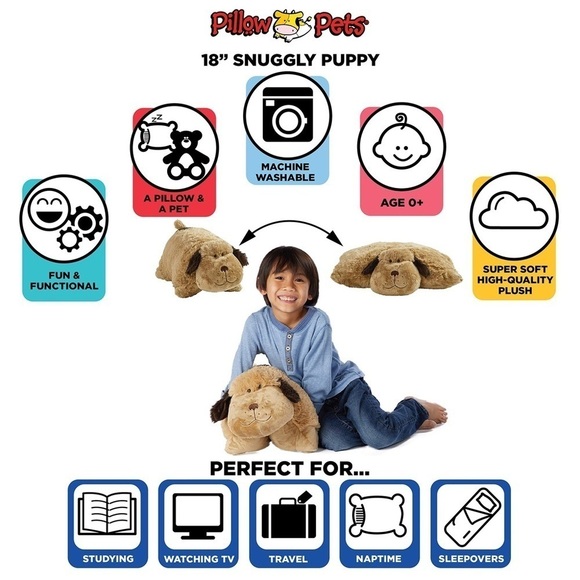 Pillow Pets | Snuggly Puppy - Originals 18" Stuffed Animal Plush Toy - Picture 7 of 7